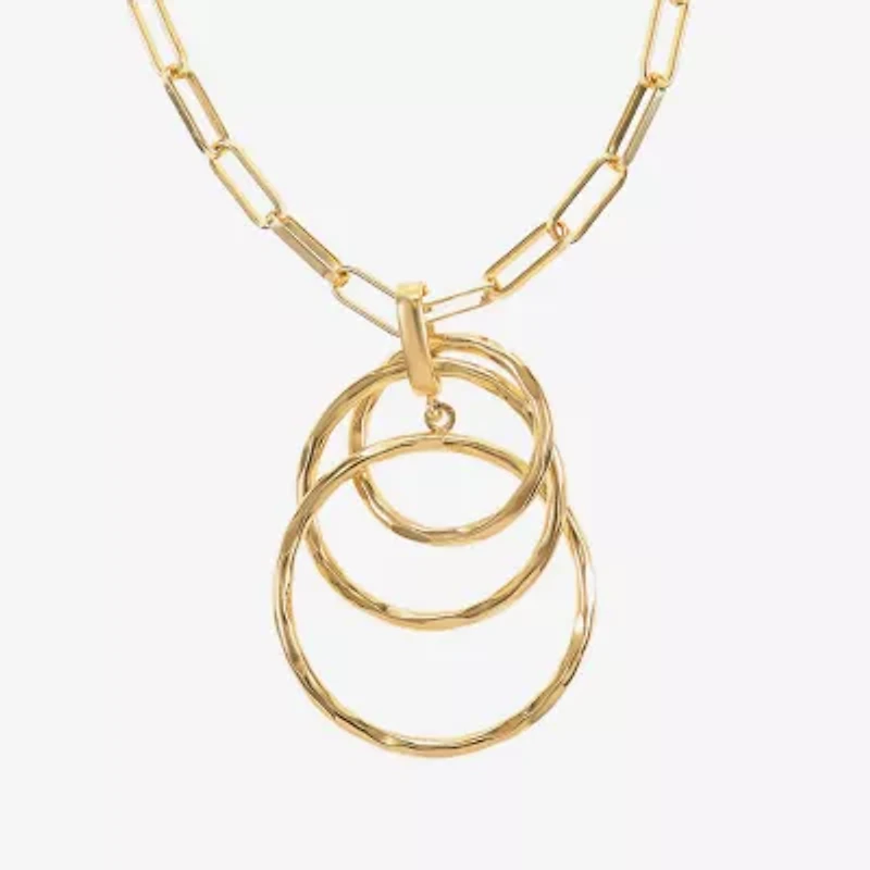 Liz Claiborne Pendant Necklace And Drop Earring Womens Round 2-pc. Jewelry Set