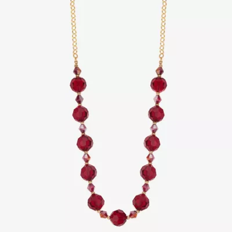 Liz Claiborne Beaded Womens 17 Inch Collar Necklace