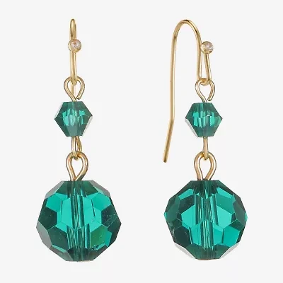 Liz Claiborne Beaded Womens Drop Earrings