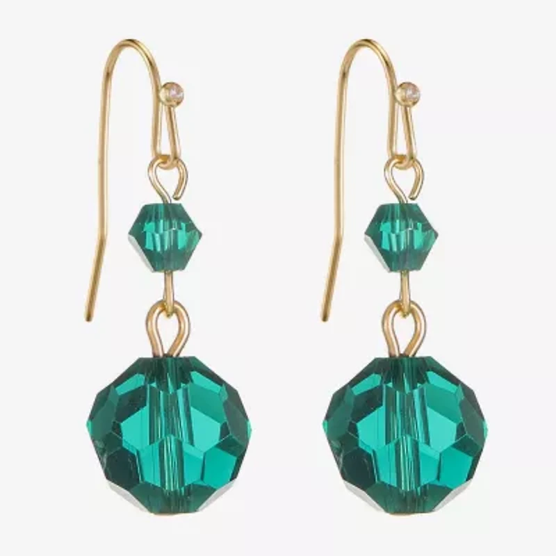 Liz Claiborne Beaded Womens Drop Earrings