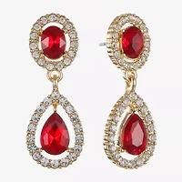 Monet Jewelry Womens Glass Hypoallergenic Drop Earrings