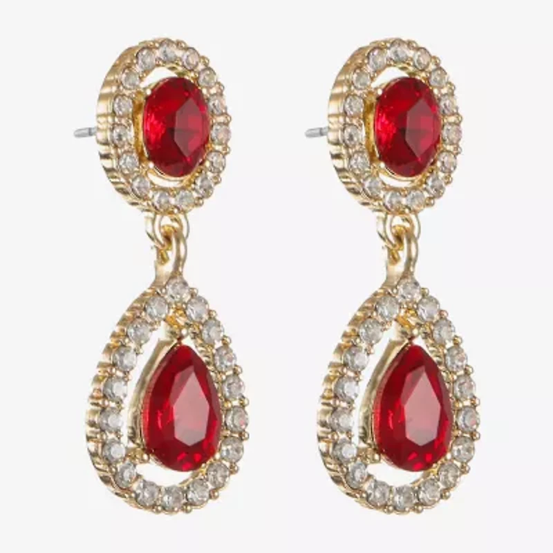 Monet Jewelry Womens Glass Hypoallergenic Drop Earrings