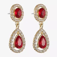 Monet Jewelry Womens Glass Hypoallergenic Drop Earrings
