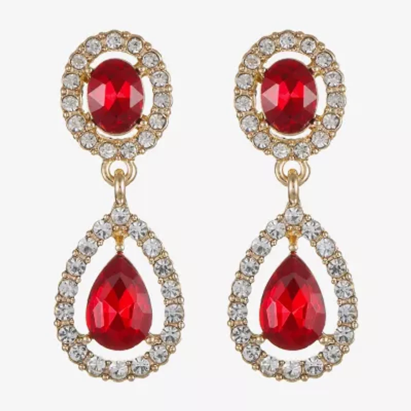 Monet Jewelry Womens Glass Hypoallergenic Drop Earrings