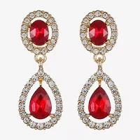 Monet Jewelry Womens Glass Hypoallergenic Drop Earrings
