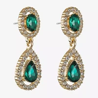 Monet Jewelry Womens Glass Hypoallergenic Drop Earrings