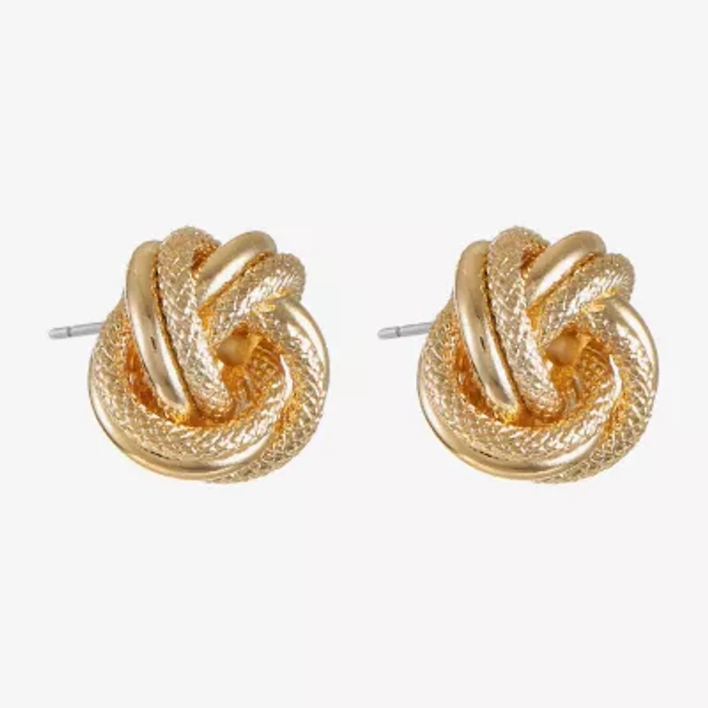 Monet Jewelry Knot 14mm Stud Earrings