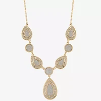 Monet Jewelry Womens Glass 18 Inch Y Necklace