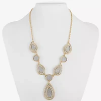 Monet Jewelry Womens Glass 18 Inch Y Necklace