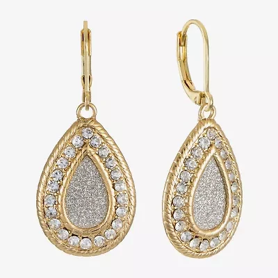 Monet Jewelry Womens Glass Drop Earrings