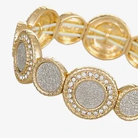 Monet Jewelry Womens Glass Round Stretch Bracelet