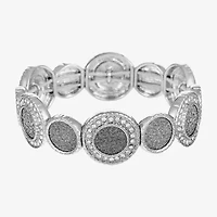 Monet Jewelry Womens Glass Round Stretch Bracelet