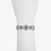 Monet Jewelry Womens Glass Round Stretch Bracelet