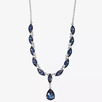 Monet Jewelry Womens Red Glass 17 Inch Y Necklace