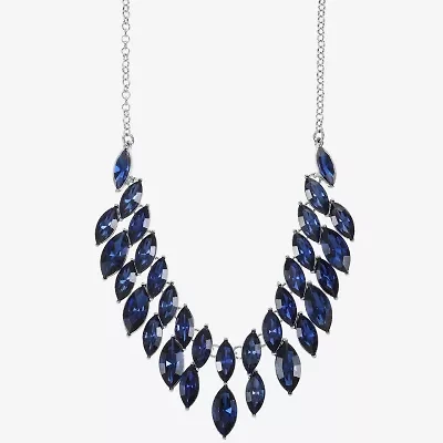 Monet Jewelry Womens Red 18 Inch Statement Necklace