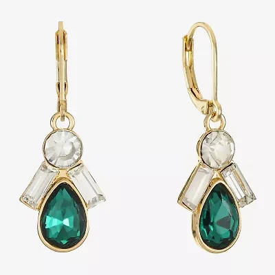 Monet Jewelry Womens Glass Drop Earrings
