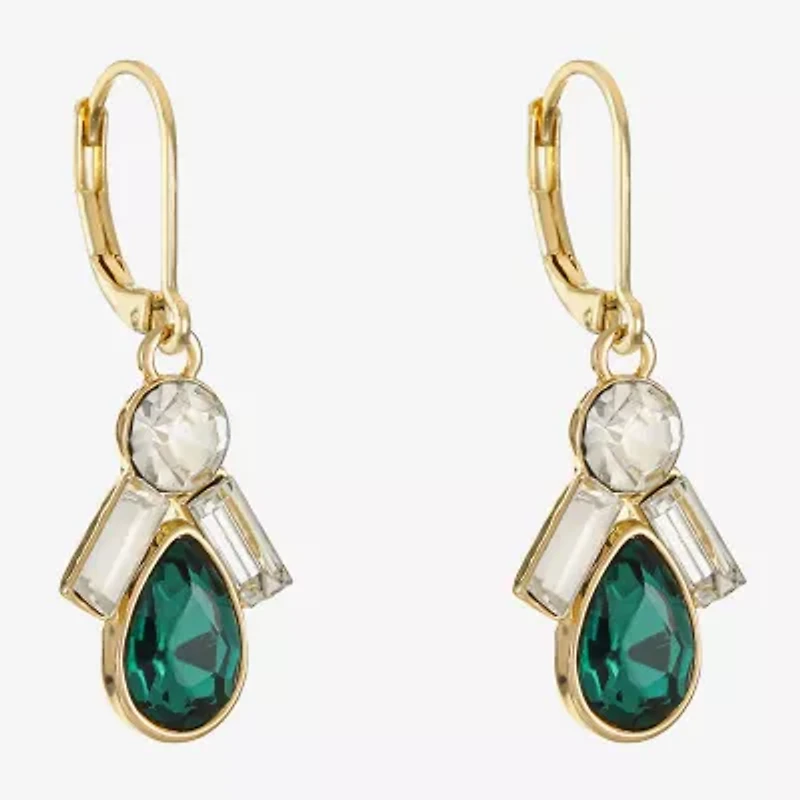 Monet Jewelry Womens Glass Drop Earrings