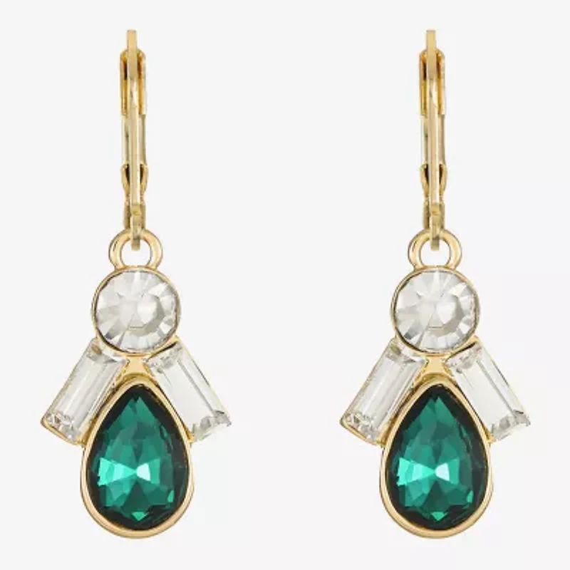 Monet Jewelry Womens Glass Drop Earrings