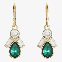 Monet Jewelry Womens Glass Drop Earrings