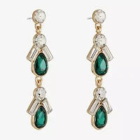 Monet Jewelry Womens Glass Hypoallergenic Drop Earrings