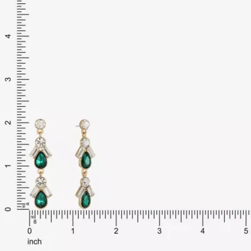 Monet Jewelry Womens Glass Hypoallergenic Drop Earrings