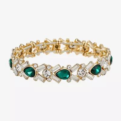 Monet Jewelry Womens Glass Stretch Bracelet