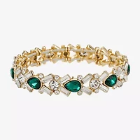 Monet Jewelry Womens Glass Stretch Bracelet