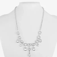 Monet Jewelry Timeless Silver Tone Womens 17 Inch Collar Necklace