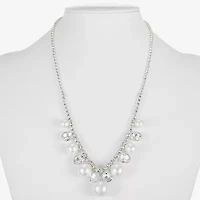 Monet Jewelry Timeless Silver Tone Womens 17 Inch Collar Necklace