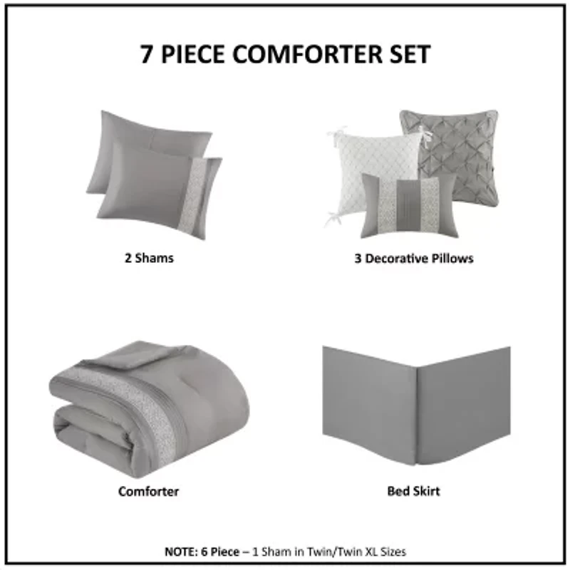 Madison Park Marla 7-pc. Midweight Comforter Set