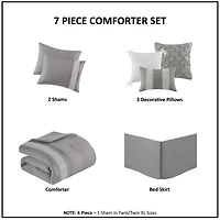 Madison Park Marla 7-pc. Midweight Comforter Set