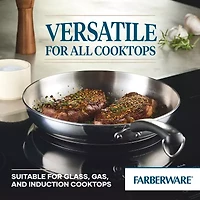 Farberware Brilliance Stainless Steel 12.25" Frying Pan