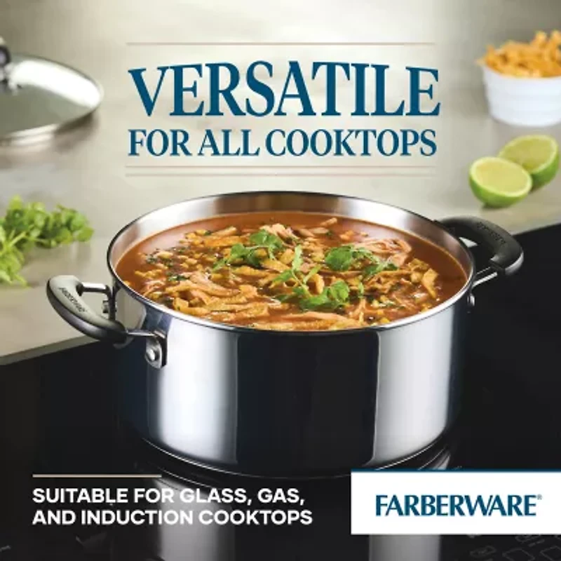 Farberware Brilliance Stainless Steel 5-qt. Dutch Oven