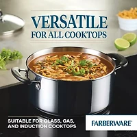 Farberware Brilliance Stainless Steel 5-qt. Dutch Oven