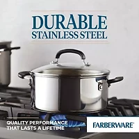Farberware Brilliance Stainless Steel 5-qt. Dutch Oven