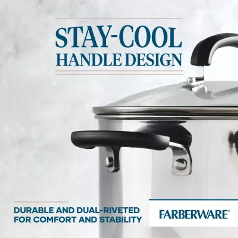 Farberware Brilliance Stainless Steel 8-qt. Stockpot
