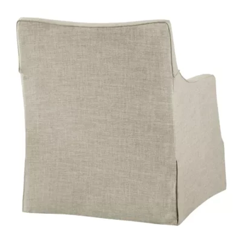 Martha Stewart London Swivel Upholstered Armchair