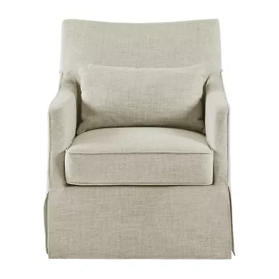 Martha Stewart London Swivel Upholstered Armchair
