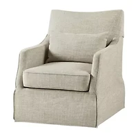 Martha Stewart London Swivel Upholstered Armchair