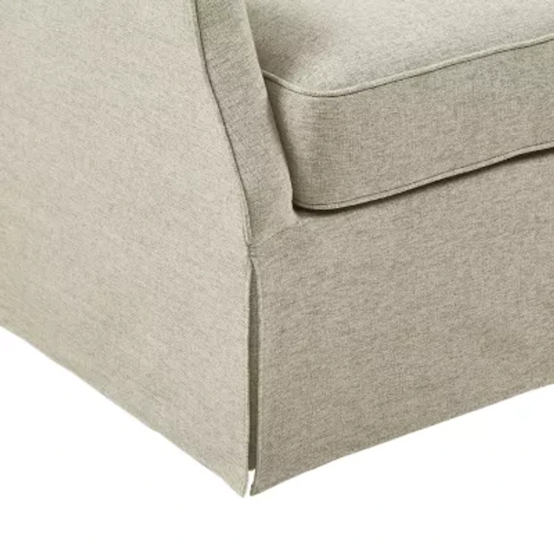 Martha Stewart London Swivel Upholstered Armchair