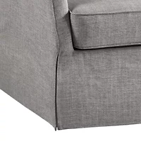 Martha Stewart London Swivel Upholstered Armchair