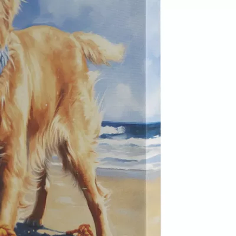 Madison Park 16 X 16 Beach Dogs Canvas Art