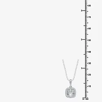 Yes, Please! Womens Lab Created White Sapphire Sterling Silver Cushion 2-pc. Jewelry Set