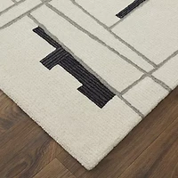 Weave And Wander Ardon Transitional Abstract Indoor Rectangular Area Rug