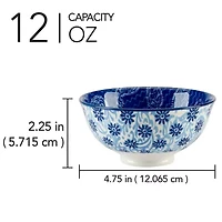 Certified International Carnival Blue 6-pc. Porcelain Fruit Bowl
