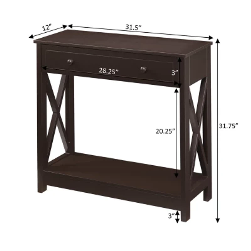 Convenience Concepts Oxford 1-Drawer Console Table