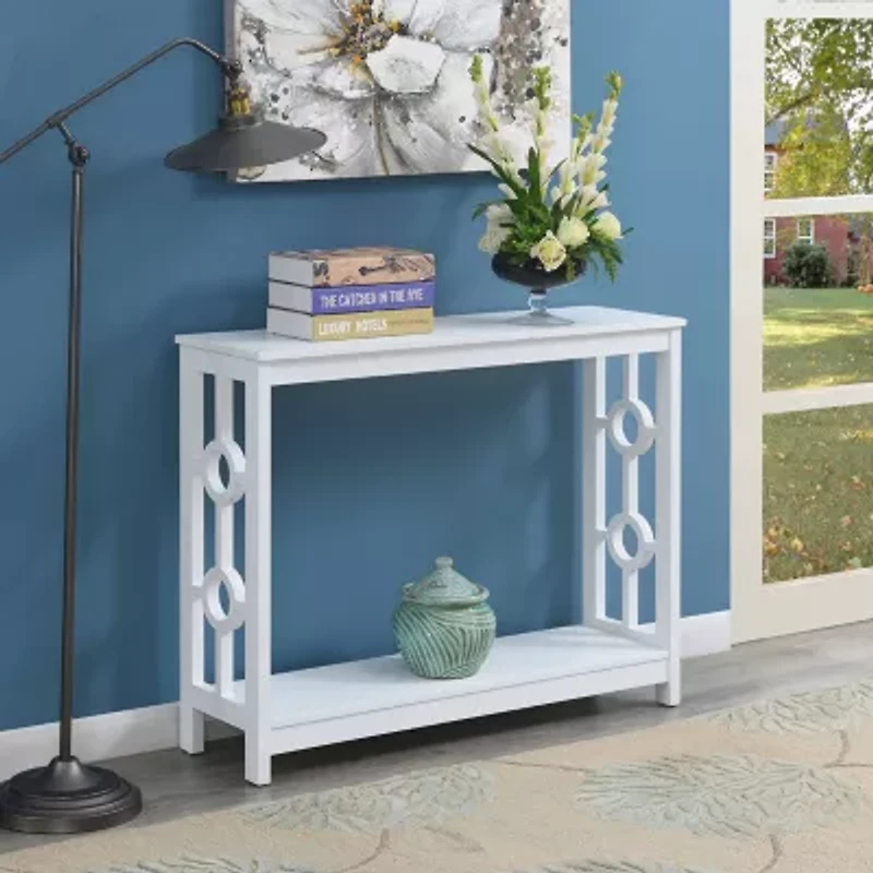 Ring Console Table With Shelf