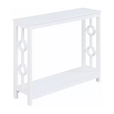 Ring Console Table With Shelf