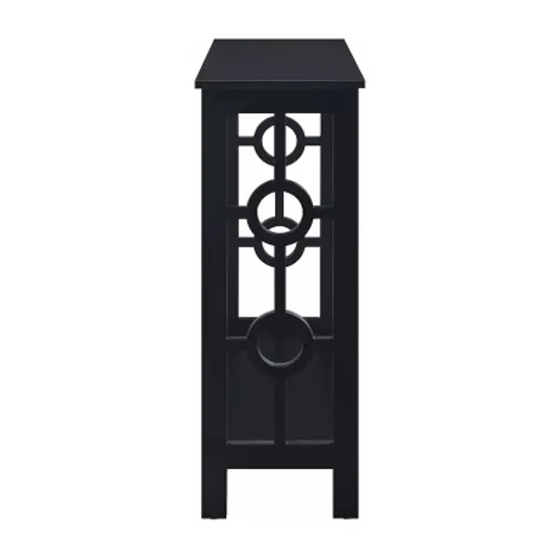 Ring Console Table With Shelf