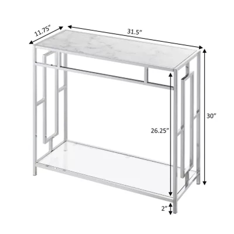 Town Square Metal Console Table